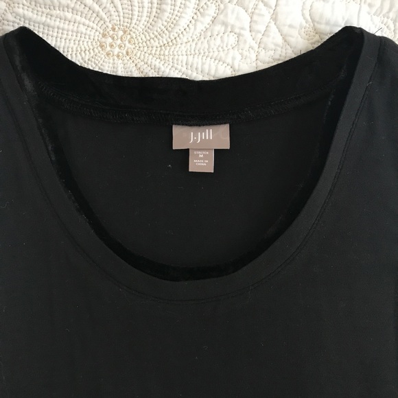 J Jill Black Velvet SET Tank Dress & Velvet Jacket Topper - Picture 7 of 8